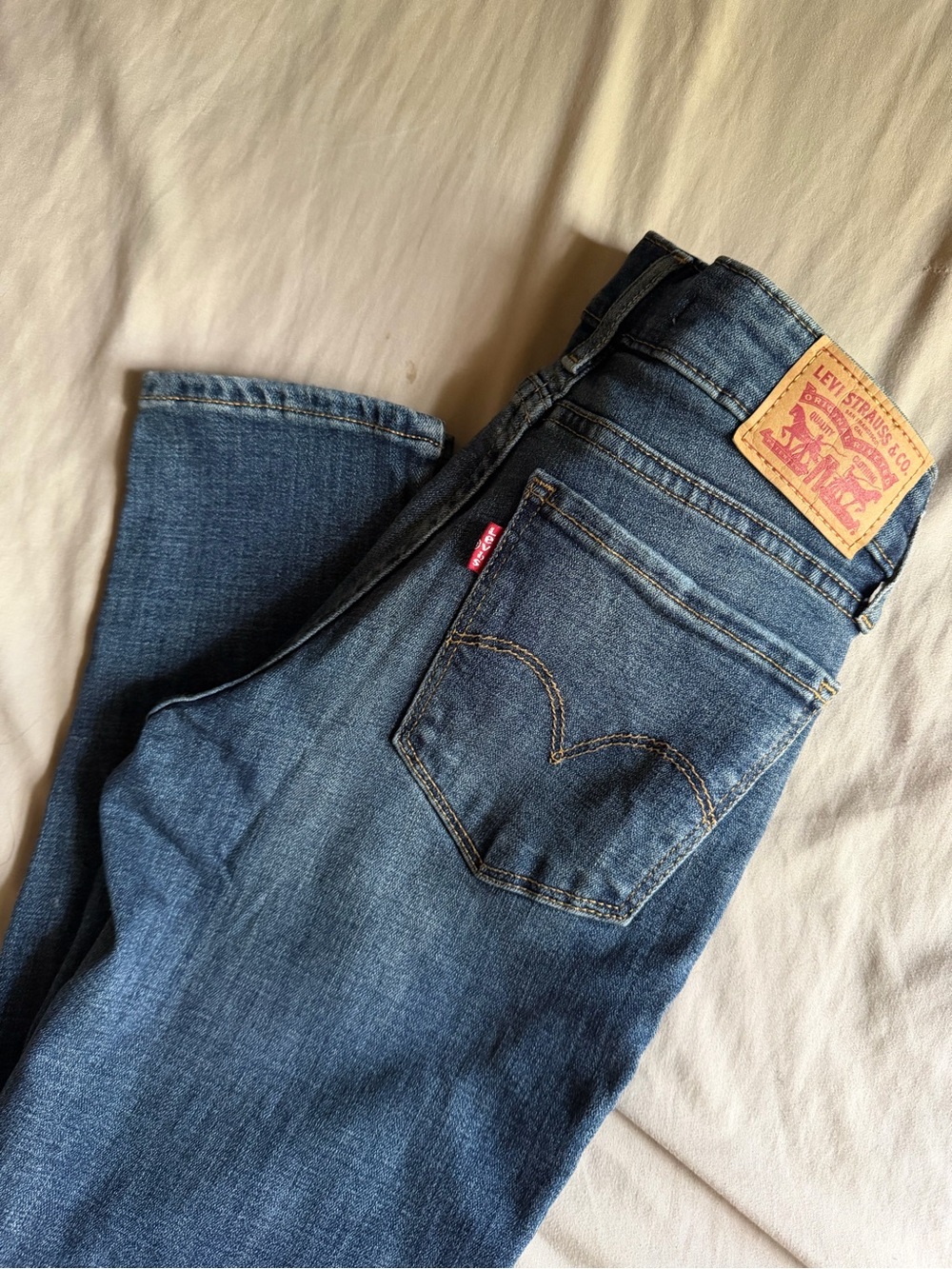 Levi's Medium Blue Straight Leg Jeans